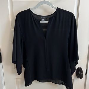 Club Monaco black back wing  3 quarter sleeve top